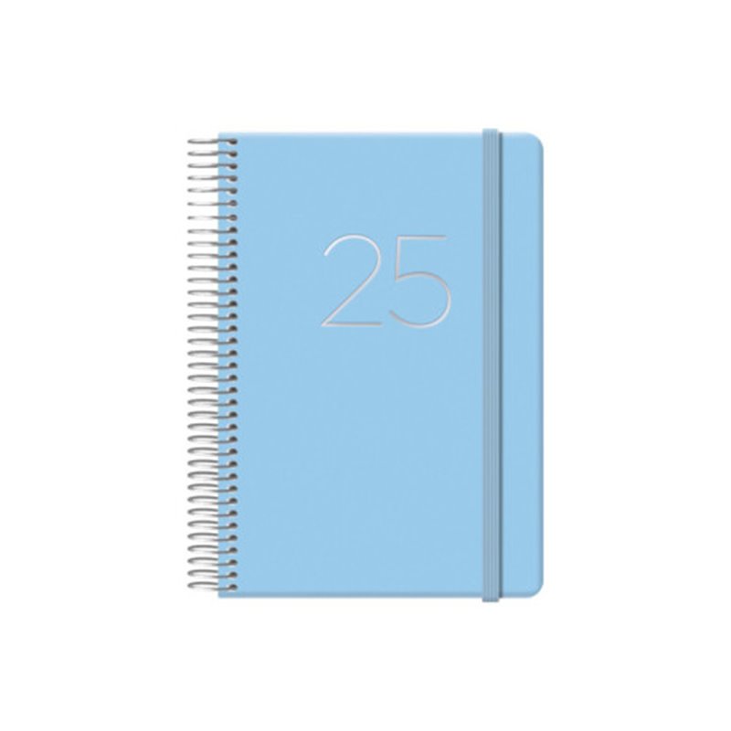 AGENDA 2025 GLOSS DÍA PÁGINA 12,5 X 18 CM AZUL DOHE 12572 - 25