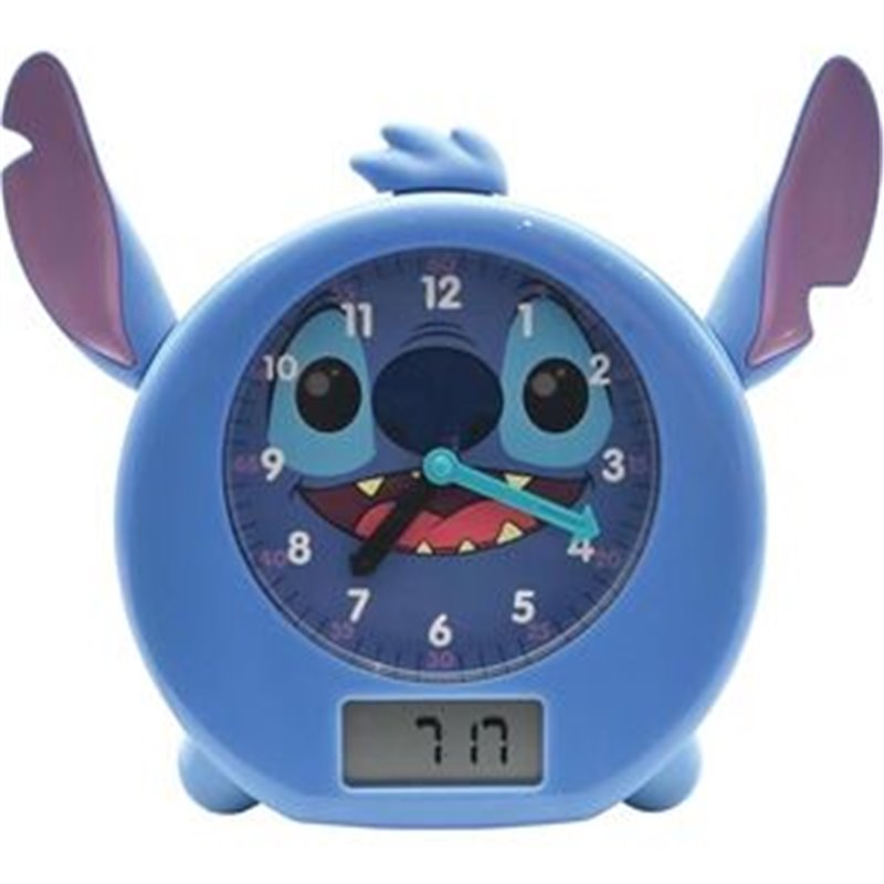 RELOJ EDUCATIVO CUENTACUENTOS Y LUCES STITCH DISNEY INGLES