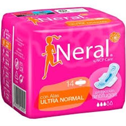 Compresa clásica con alas ultra normal protección antifugas