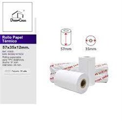 Rollo papel térmico TPV 57×35 mm