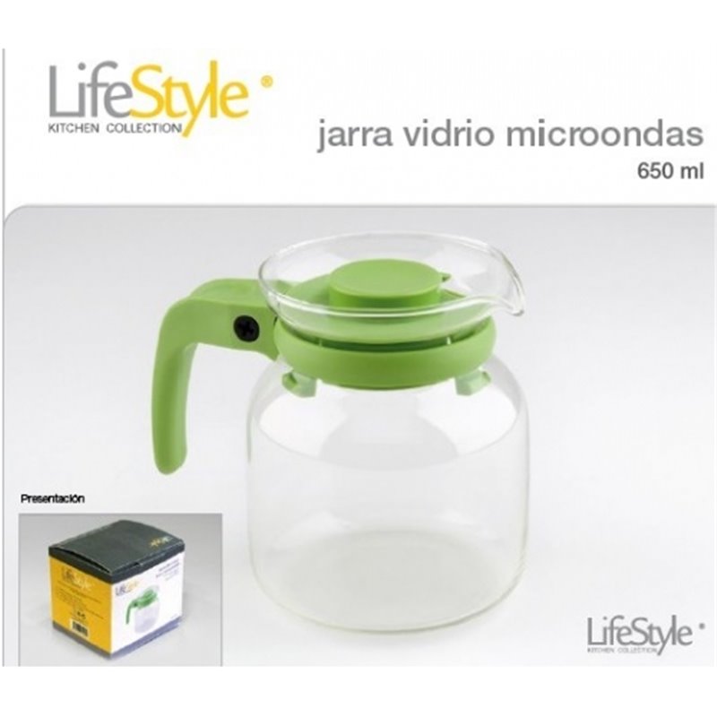 JARRA VIDRIO MICROONDAS 650ml