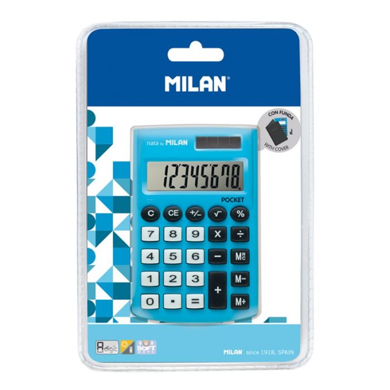 CALCULADORA MILAN POCKET C/FUNDA