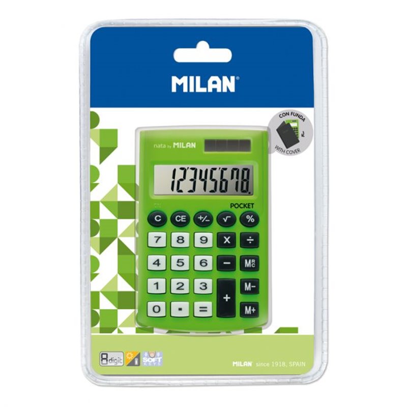 CALCULADORA MILAN POCKET C/FUNDA