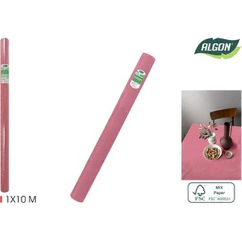 ROLLO MANTEL FUCSIA C/MANDRIL 1X10M ALGON