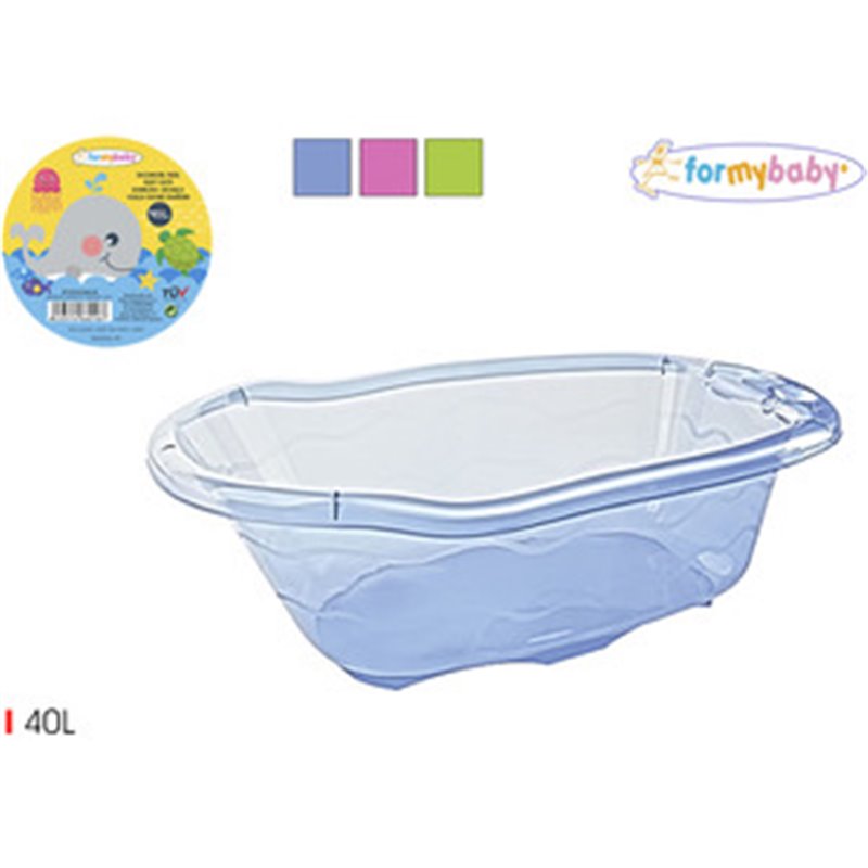 BAÑERA INFANTIL TRANSPARENTE 40L FORMYBABY