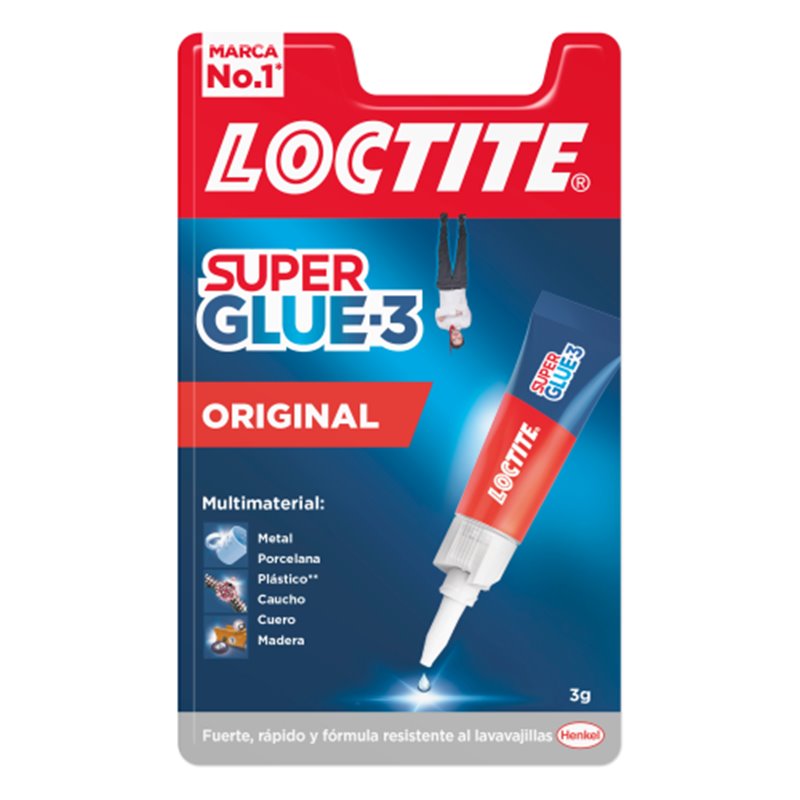 ADHESIVO INSTANTANEO SUPER GLUE-3 3GR ORIGINAL LOCTITE 2640968