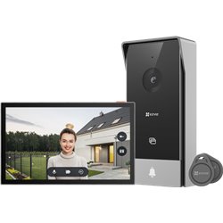 EZVIZ HP5 sistema de intercomunicación de video 17,8 cm (7") Negro, Plata