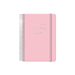 AGENDA 2025 GLOSS DÍA PÁGINA 12,5 X 18 CM ROSA DOHE 12571 - 25