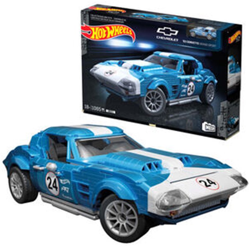 MEGA CONSTRUX COCHE CORVETTE GRAND SPORT DEL 63 HOT WHEELS