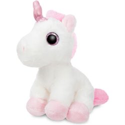 PELUCHE UNICORNIO BLANCO SOFT 18CM