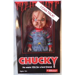 MUÑECO DIABÓLICO CHUCKY TAMAÑO REAL CON EFECTO DE SD TOYS MEZMEZ78003