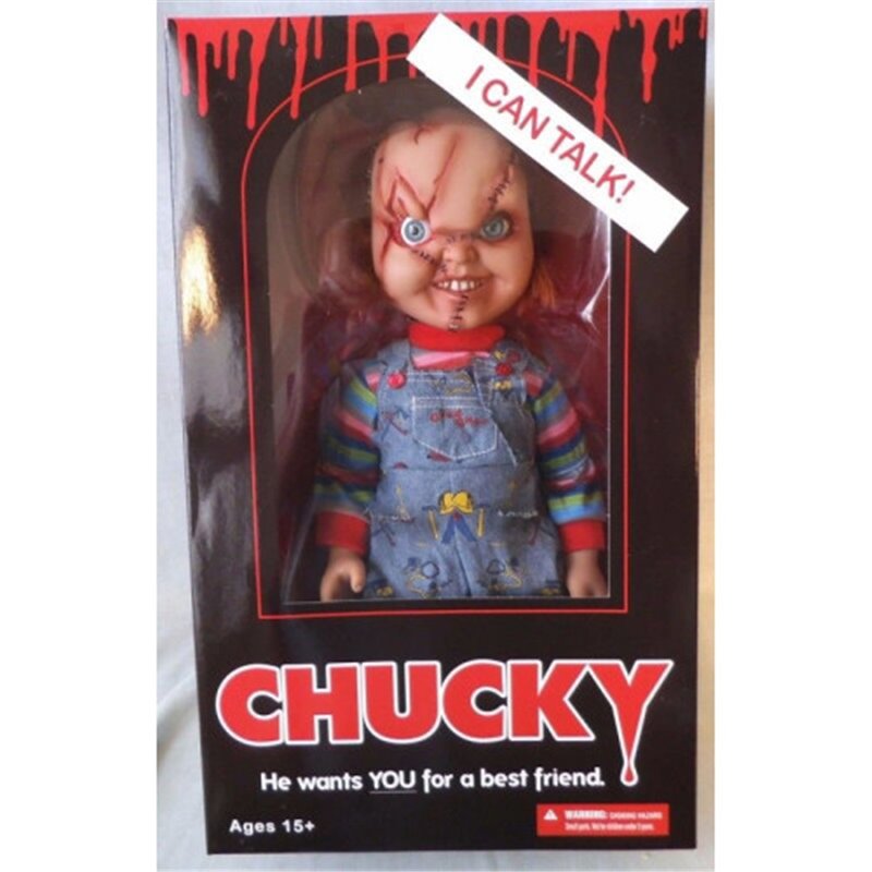 MUÑECO DIABÓLICO CHUCKY TAMAÑO REAL CON EFECTO DE SD TOYS MEZMEZ78003