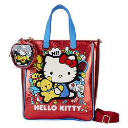 BOLSO BANDOLERA HELLO KITTY 50 ANIVERSARIO 5 X 4 LOUNGEFLY SANTB1712