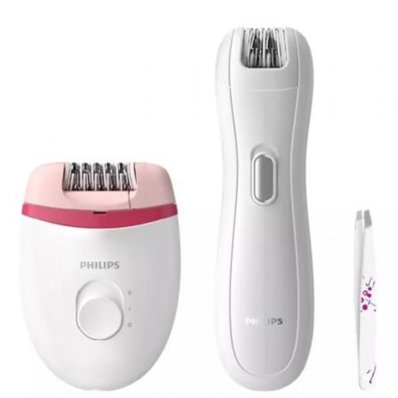 Depiladora Philips Satinelle Essential BRP506/ con Cable/ Incluye Minidepiladora