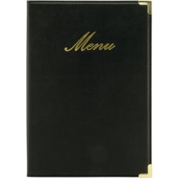 -40-PORTA MENU NEGRO A5 CLASSIC 25X18X0.5CM