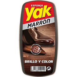 YAK - Esponja autobrillante para calzado marrón