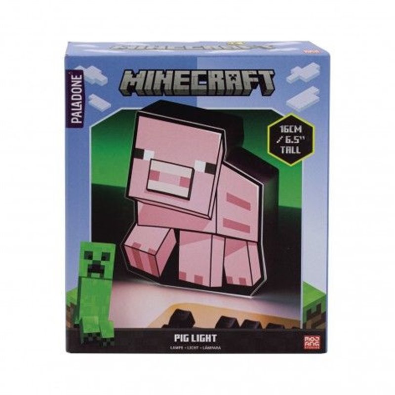 LÁMPARA MINECRAFT CERDO (PIG BOX) PALADONE PP9466MCF