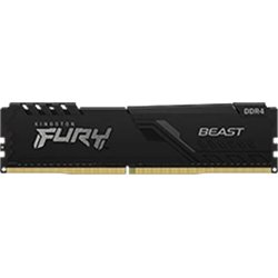 MEMORIA KINGSTON FURY BEAST BLACK DDR4 128GB (KIT 4) 2666MHZ  CL16     - KF426C16BBK4/128