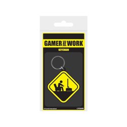 LLAVERO GAMER AT WORK SEÑAL PELIGRO PYRAMID RK38872C