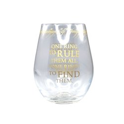 VASO DE VIDRIO INSCRIPCIÓN DEL ANILLO ÚNICO 610ML HALF MOON BAY GL01LOTR03