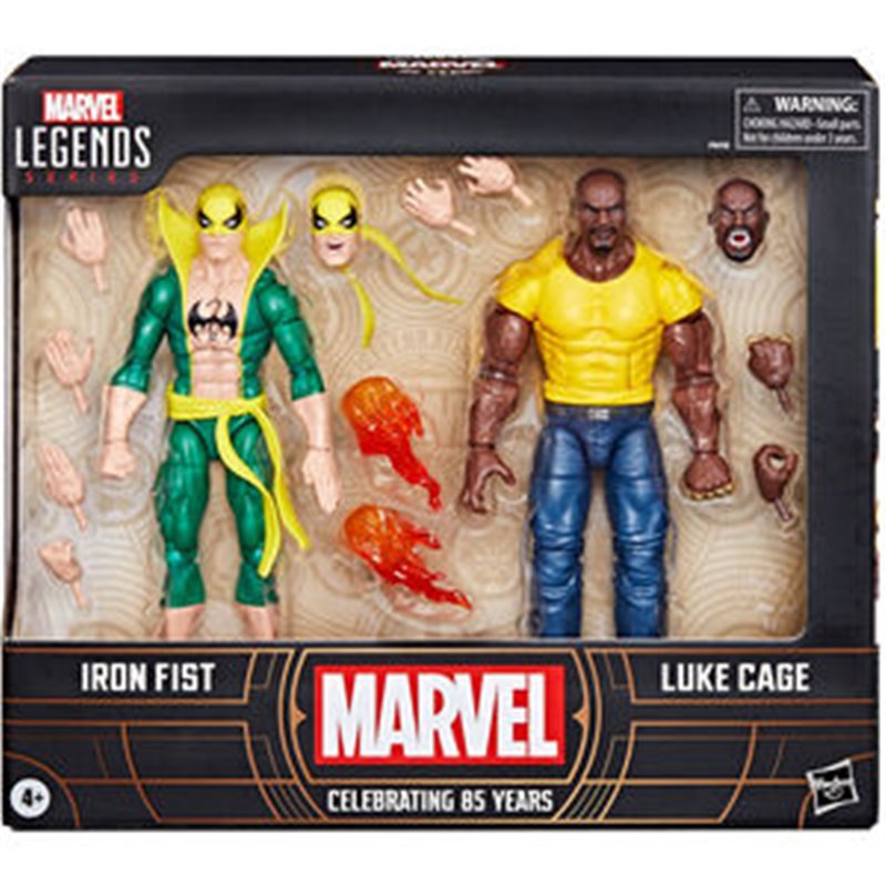 BLISTER FIGURAS IRON FIST & LUKE CAGE CELEBRATING 65 YEARS MARVEL 15CM