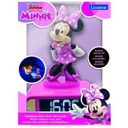 RELOJ DESPERTADOR MINNIE C/LUZ