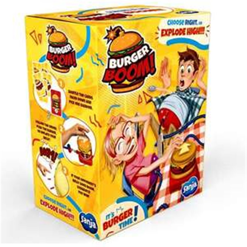 JUEGO BURGER BOOM. ¡HACERLA EXPLOTAR! ESTATE MUY ATENTO, NUNCA SABES QUIÉN DE LOS DOS HARÁ... ¡¡BING-BANG BOOM!