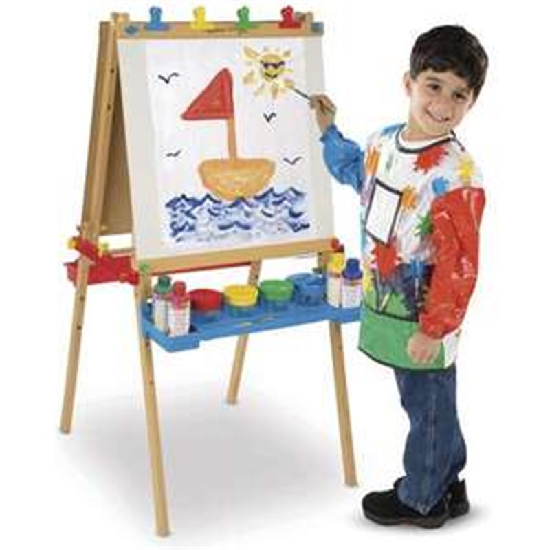 CABALLETE DE ARTE DE PIE DE LUJO DE MADERA 119X69X66 CM. MELISSA & DOUG. HAZ TUS PINTURAS COMO UN PROFESIONAL!