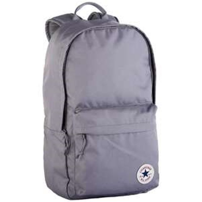 MOCHILA AMERICANA GRIS CLARO CONVERSE, COMPARTIMENTO PARA EL ORDENADOR Y BOLSILLOS CON CIERRES 45X27X13,5 CM