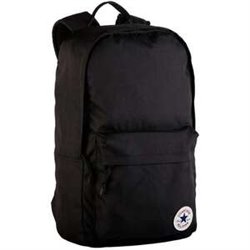 MOCHILA AMERICANA NEGRA CONVERSE, COMPARTIMENTO PARA EL ORDENADOR Y BOLSILLOS CON CIERRES 45X27X13,5 CM