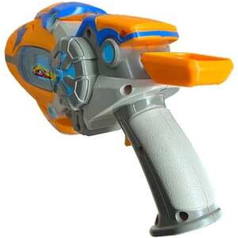 PISTOLA SLUGTERRA ELI'S BLASTER. CON MECANISMO DE AIRE PRESURIZADO Y UN DISPARO DE 9 METROS. INCLUYE 3 DARDOS.