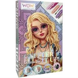 KIT DE ARTE MANDALA WOW GENERATION CON ROTULADORES, BOLÍGRAFOS, ACUARELAS GLITTER Y LIBRO DE 40 PÁGINAS