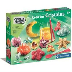 JUEGO CREA TUS CRISTALES. UN FASCINANTE LABORATORIO CON TODO LO NECESARIO PARA OBTENER INCREÍBLES CRISTALES BLANCOS Y DE COLORES