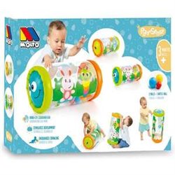 ACTIVITY ROLLER. TUBO DE PLASTICO HINCHABLE Y TRANSPARENTE. EL BEBE PODRÁ GATEAR Y PASAR LAS BOLITAS DE UN LADO A OTRO.