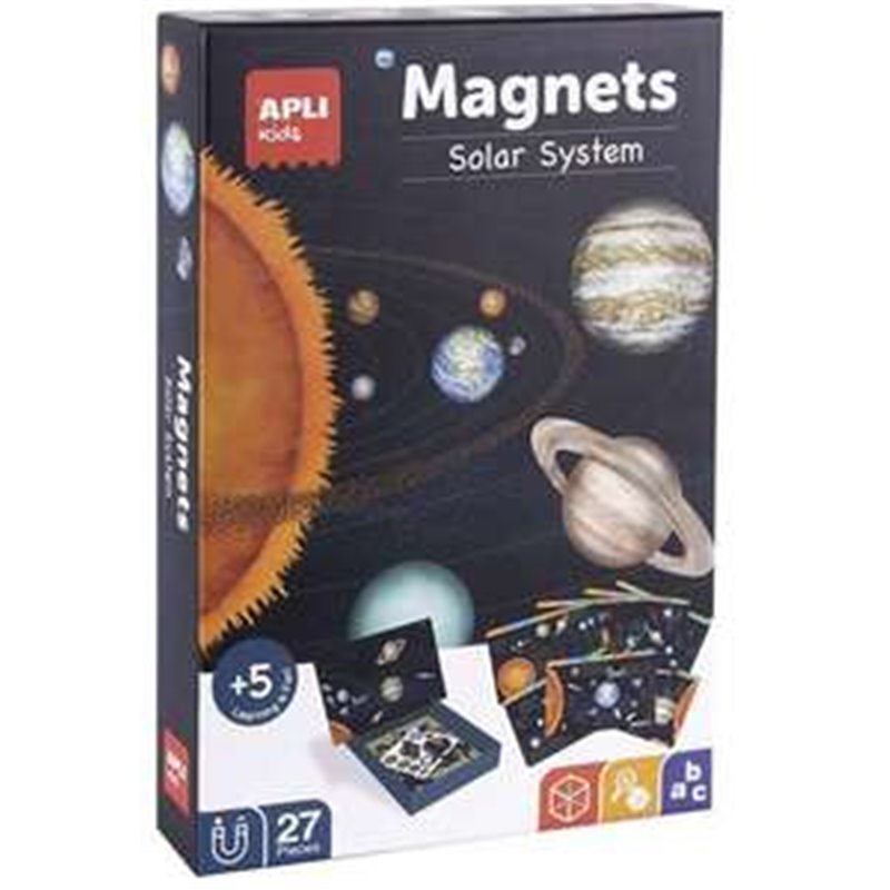 JUEGO MAGNETICO SISTEMA SOLAR INCLUYE 27 IMANES PARA DESCUBRIR EL SISTEMA SOLAR,FASES LUNARES,ESTACIONES Y CONSTELACIONES BILING