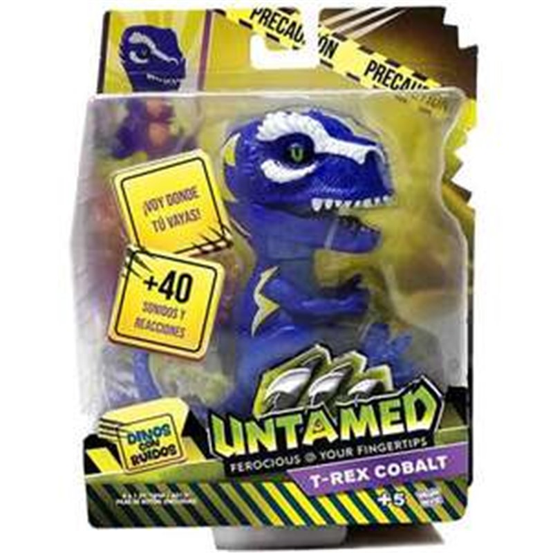 FIGURA UNTAMED DINO T-REX CON MAS DE 40 SONIDOS Y REACCIONES. SE TIRA PEDOS! 22,5X15X6,5 CM - MODELOS SURTIDOS