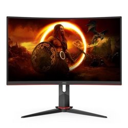 Monitor Gaming Curvo AOC C27G2ZU/BK 27"/ Full HD/ 0.5ms/ 240Hz/ VA/ Multimedia/ Regulable en altura/ Negro