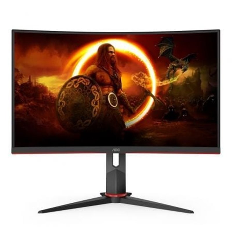 Monitor Gaming Curvo AOC C27G2ZU/BK 27"/ Full HD/ 0.5ms/ 240Hz/ VA/ Multimedia/ Regulable en altura/ Negro