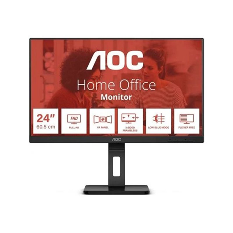 MONITOR LED 24  AOC 24E3QAF NEGRO