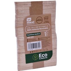 PALETINA BIODEGRADABLE 9CM MADERA 100UDS