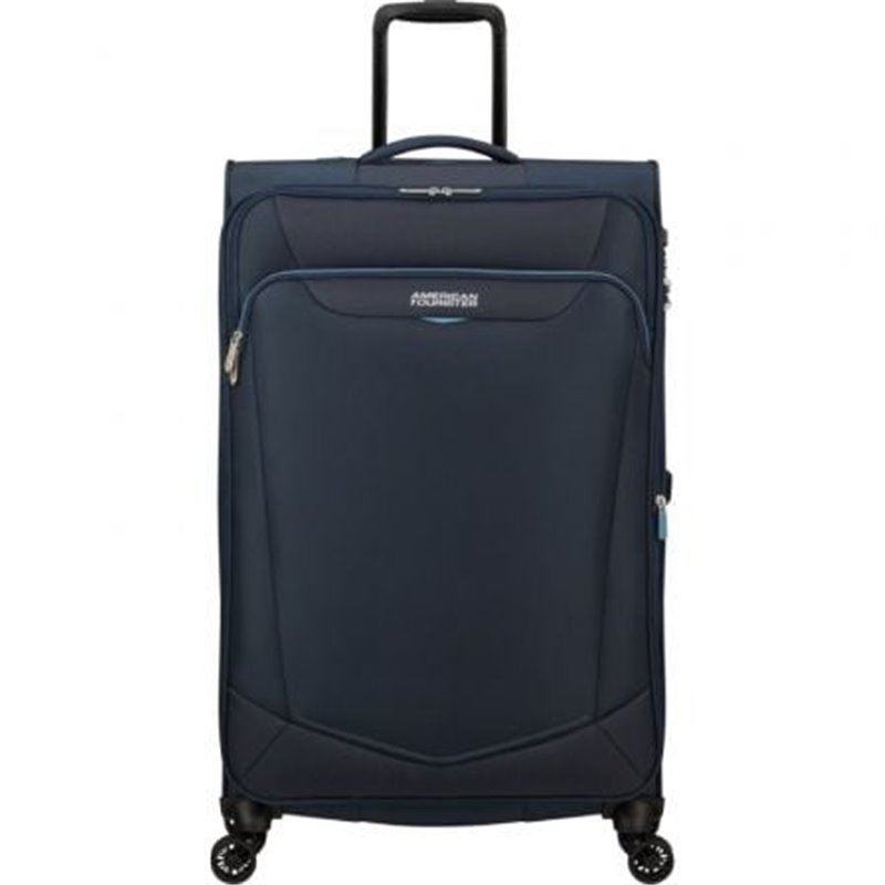 Maleta Grande American Tourister SummerRide Spinner 80cm/ 80x48x30cm/ 4 Ruedas/ Azul Marino