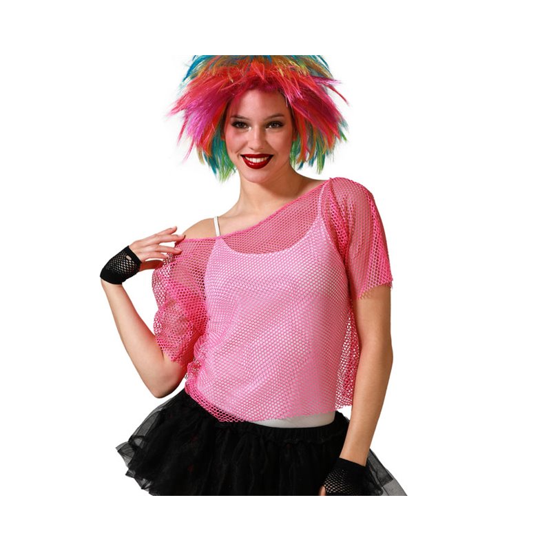 CAMISETA REJILLA ROSA