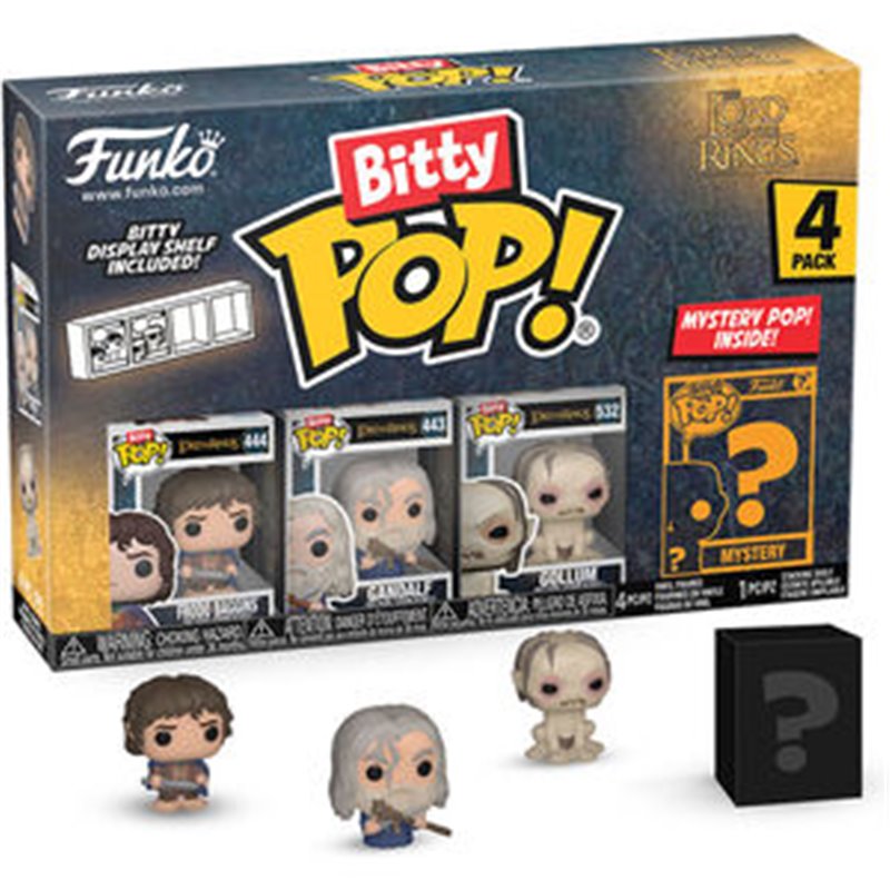 BLISTER 4 FIGURAS BITTY POP EL SEÑOR DE LOS ANILLOS FRODO