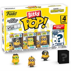 BLISTER 4 FIGURAS BITTY POP MINIONS SERIES 1