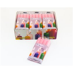 Velas Cilindrica, Pack 4 - 175x20 mm