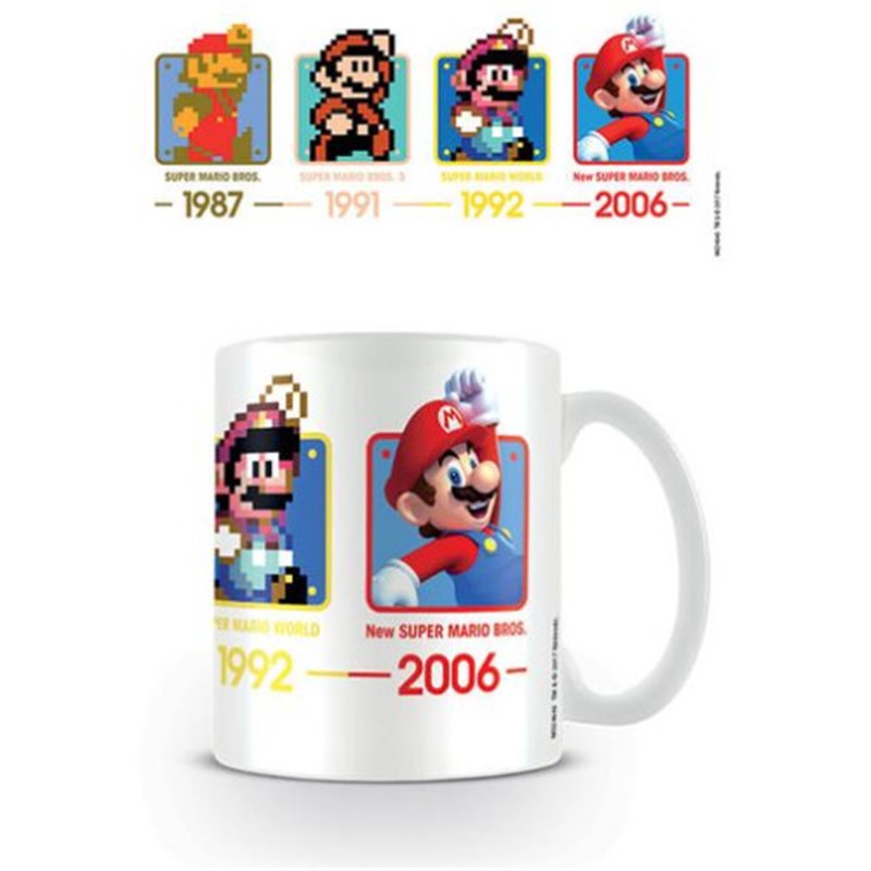 TAZA DESAYUNO SUPER MARIO (DATES) 11OZ/315 ML PYRAMID MG24640