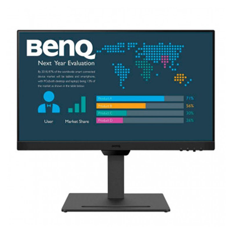 MONITOR BENQ BL2490T, 23.8" IPS FHD,  100Hz, DP / 2x HDMI, AlTAVOCES, VESA, REGULABLE ALTURA, EYECARE