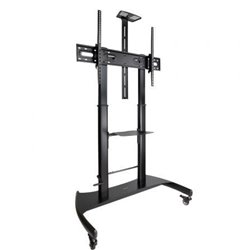 Soporte de Suelo con Ruedas Inclinable/ Nivelable TooQ FS20404HM-B para TV de 60-100"/ hasta 100kg