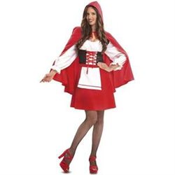 DISFRAZ CAPERUCITA ROJA VESTIDO Y CAPA CON CAPUCHA TALLA XXXL