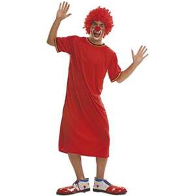 DISFRAZ PAYASO ROJO CAMISETA LARGA TALLA XXL